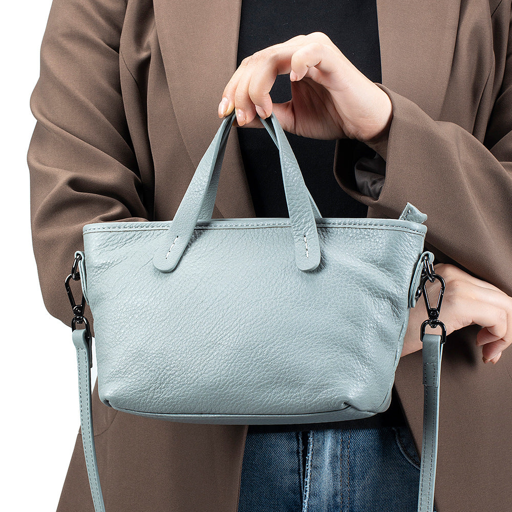 Women's Fashion First Layer Cowhide Large Capacity Handbags