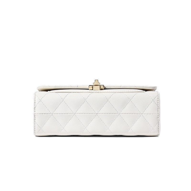 Genuine Leather Fashionable Rhombus Chain High-grade Crossbody Bags