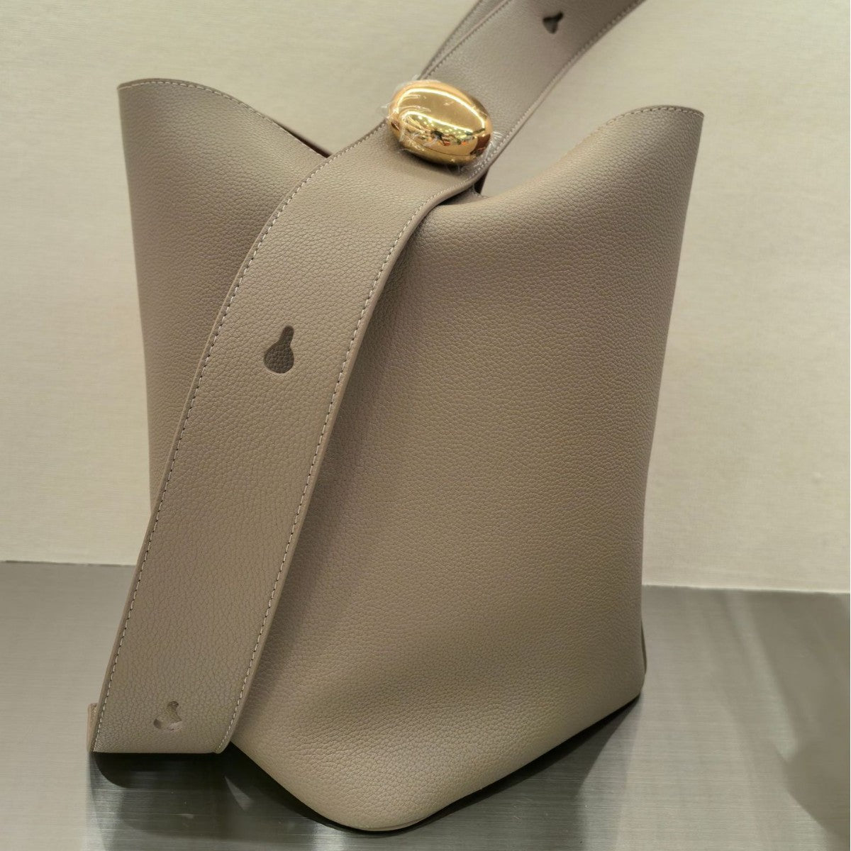 Classic Fortune Imported Cowhide Pattern Gold Crossbody Bags