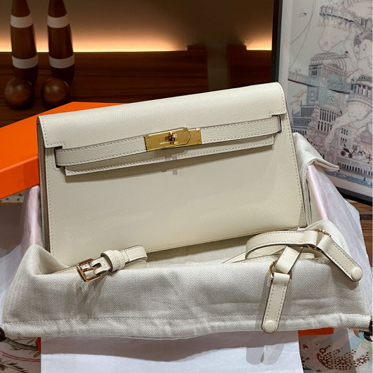 Women's Genuine Leather Kelly Retro High-grade Underarm Crossbody Bags