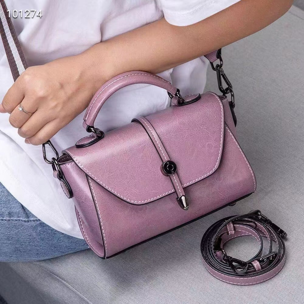 Stylish Trendy Women's Cowhide Fashion Leather Crossbody Bags