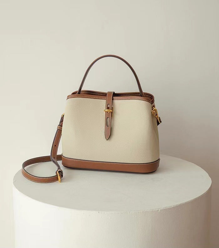 Women's Slouchy Design High-grade Portable Cowhide Shoulder Bags