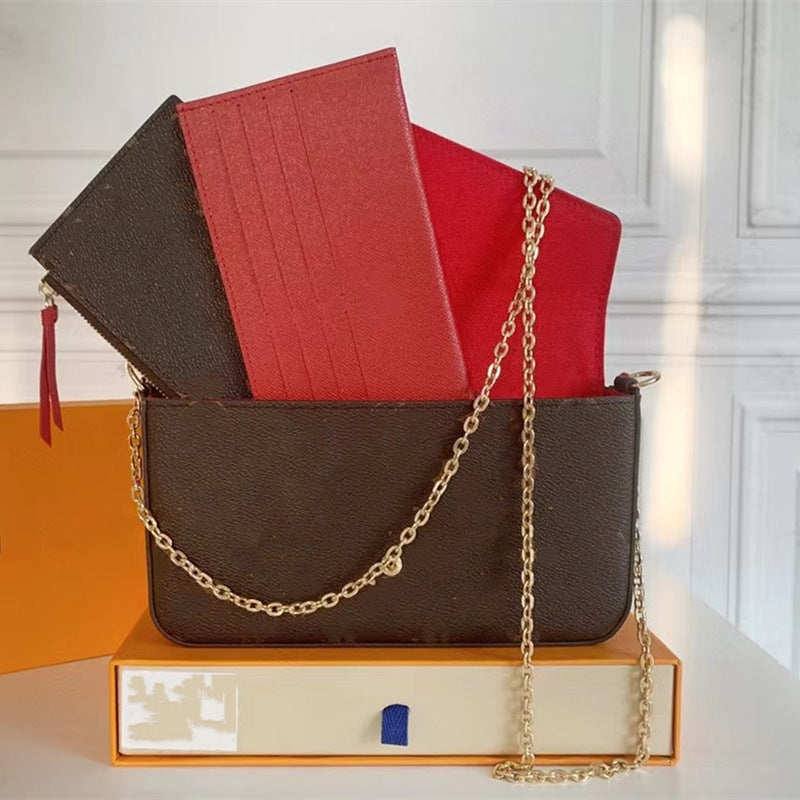 Women's Donkey Presbyopic Three-in-one Chain Genuine Leather Bags