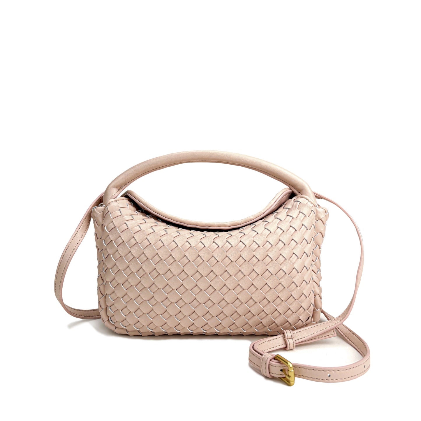 Street Trend Simple Rhombus Handmade Braided Crossbody Bags