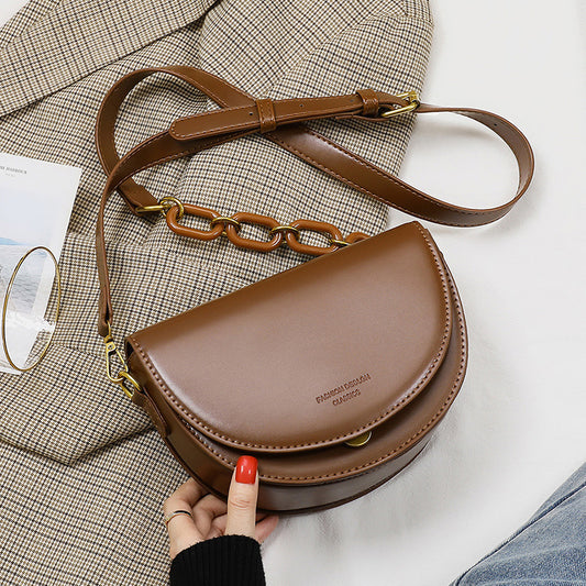 Women's Advanced Texture Trendy Leather Packet Fashionable Crossbody Bags