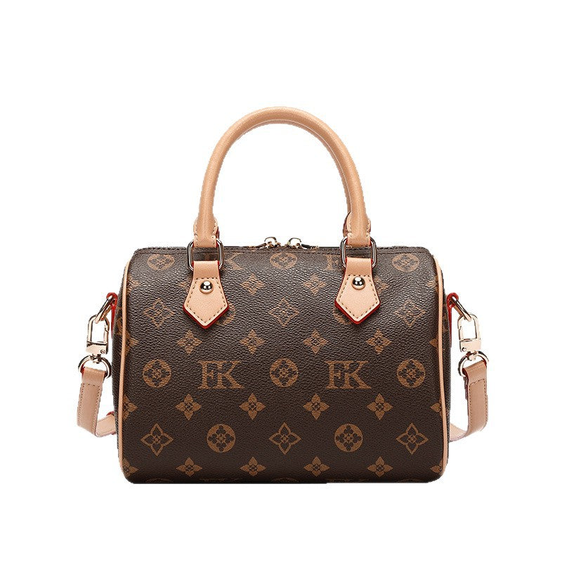 Women's Leather Boston Pillow Fashion Presbyopic Shoulder Bags