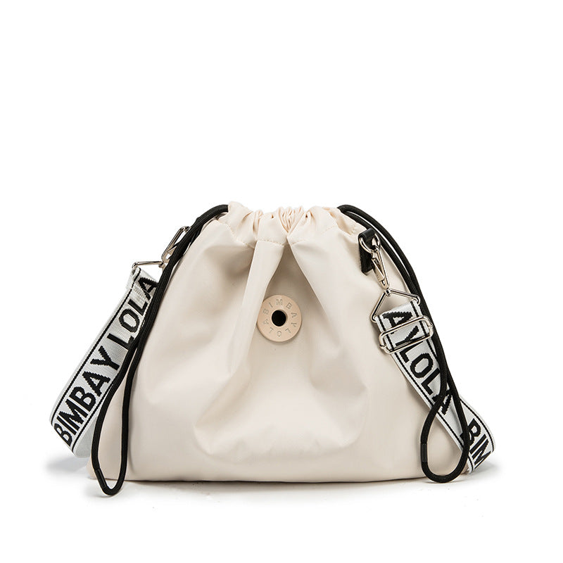 Classic Fashion Spanish Drawstring Letter Stylish Shoulder Bags
