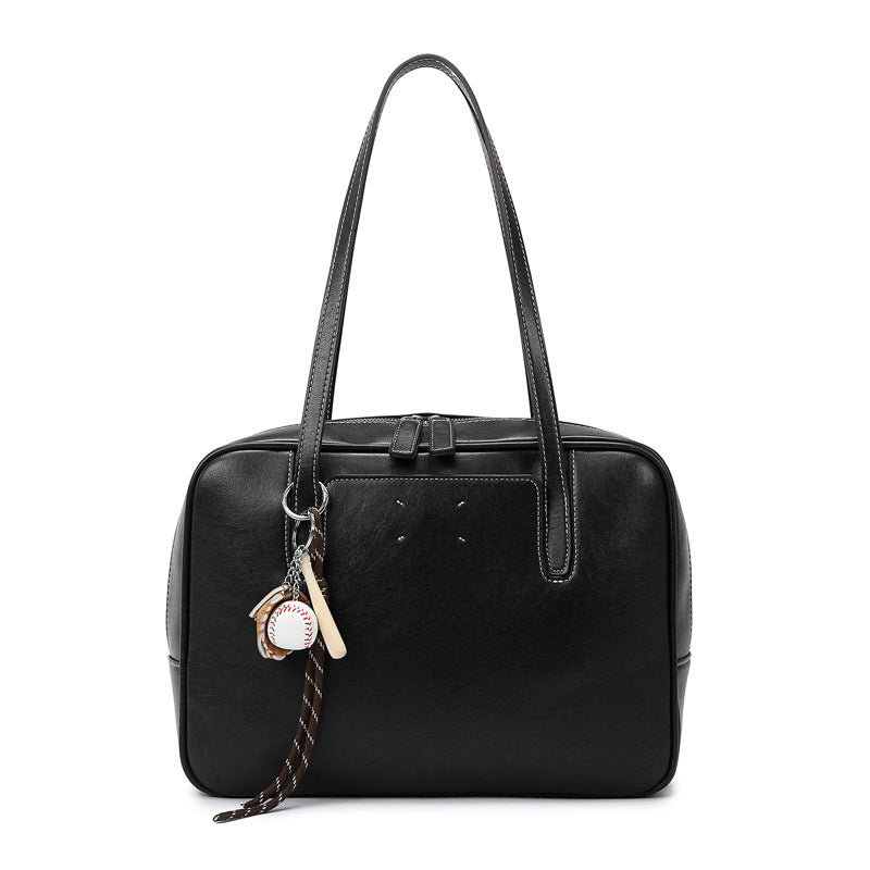 Women's Large Capacity Retro Bowling Fashion Simple Shoulder Bags