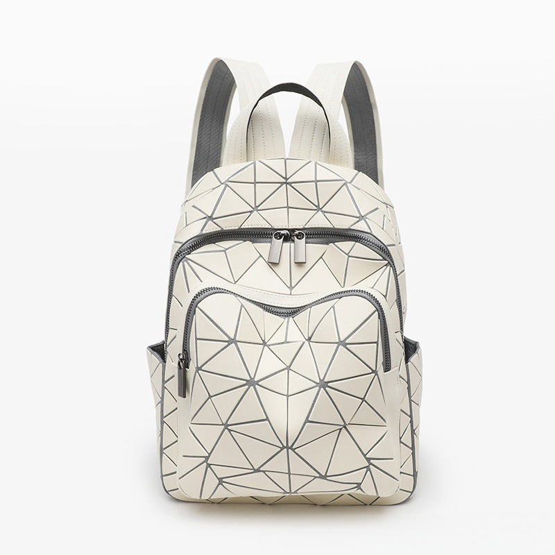 Geometric Diamond Fashion Large Capacity Computer Backpacks