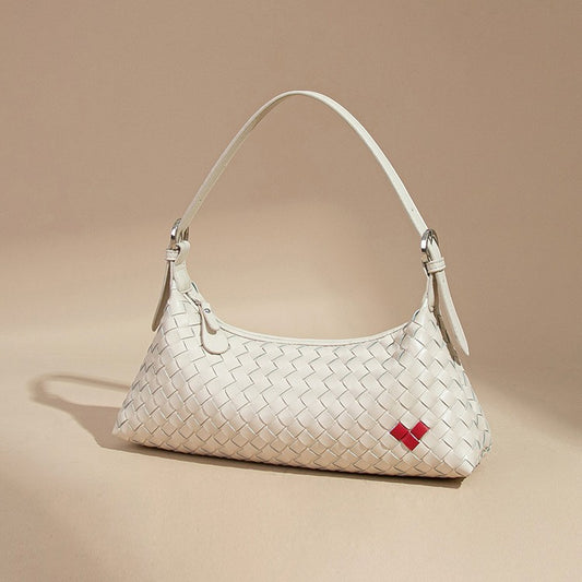 Women's Hand-woven Love Baguette Underarm Portable Dumpling Shoulder Bags