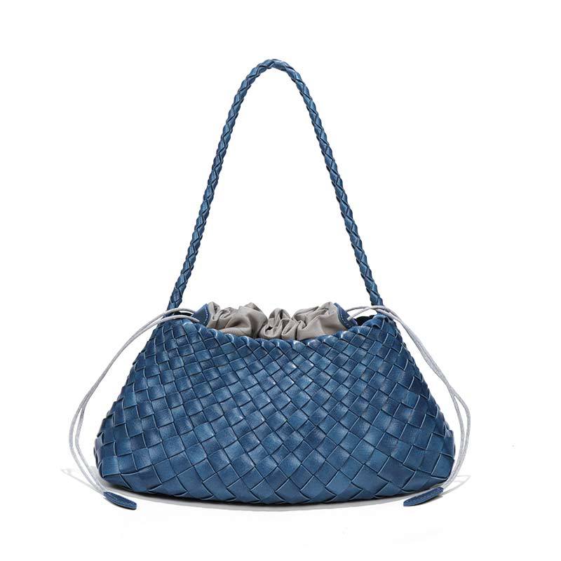 Women's French Fashion Hand-woven Portable Vegetable Basket Shoulder Bags