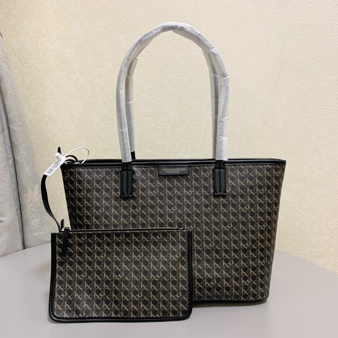 Women's Canvas Portable Printed Plaid Large Capacity Handbags