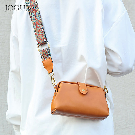 Women's Classy Classic Leather Simple Mobile Crossbody Bags