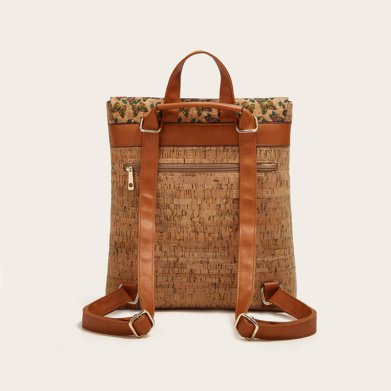 Classic Retro Rose Kraft Paper Exquisite Backpacks