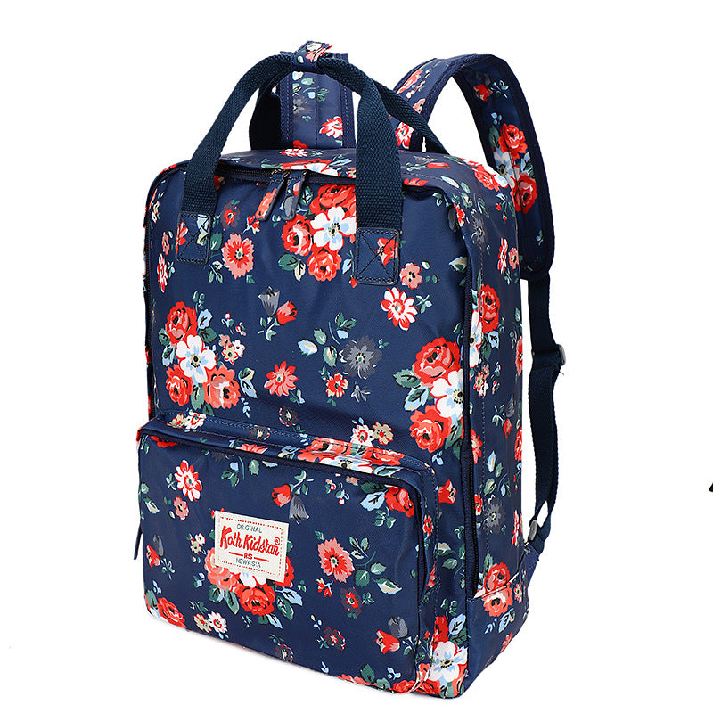 Women's Printed Large Capacity Flower Bird Computer Travel Bags