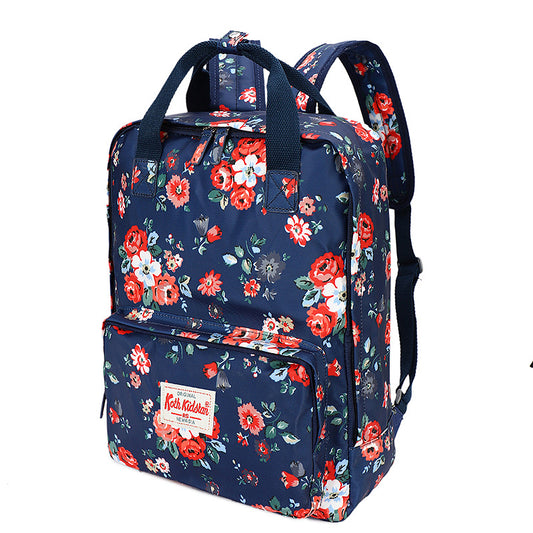 Women's Printed Large Capacity Flower Bird Computer Travel Bags
