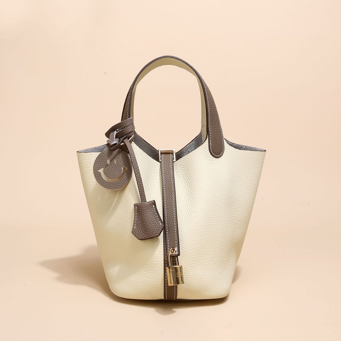 Women's Vegetable Basket Genuine Leather Large Capacity Handbags