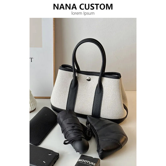 Women's High-grade Portable Canvas Large Capacity Tote Bags