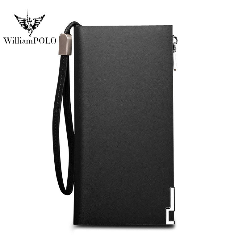 Men's Emperor Paul Long Genuine Leather Large Capacity Men's Wallets