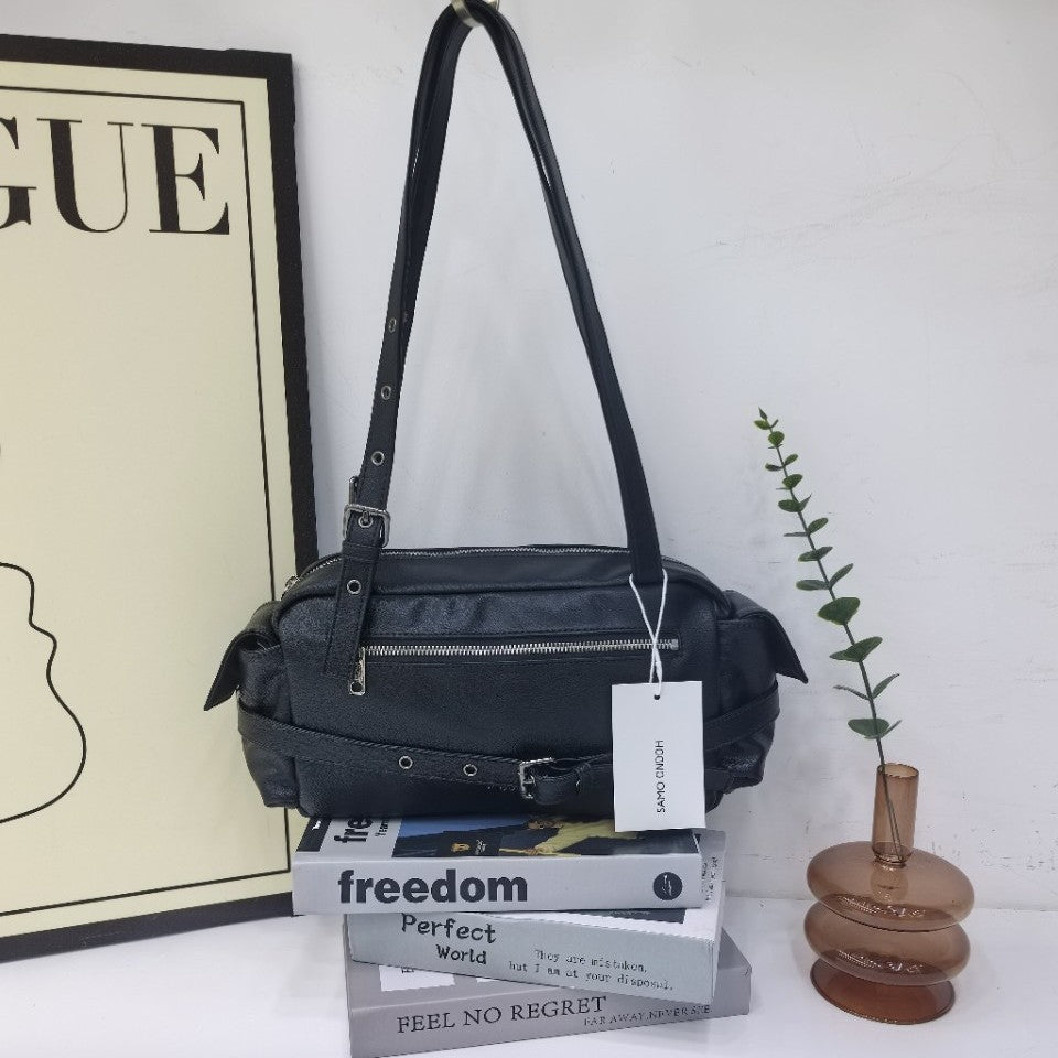 Niche Saddle Song Soft Leather Underarm Crossbody Bags