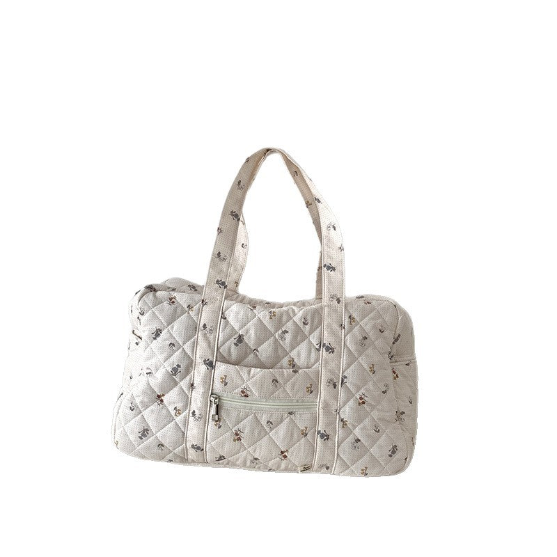 Niche Portable Quilted Mummy Large Capacity Shoulder Bags