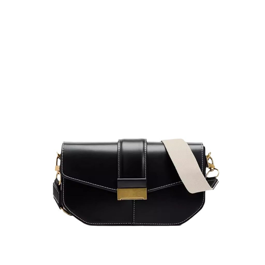 Women's Simple Black Flip Original Fashion Armpit Bags