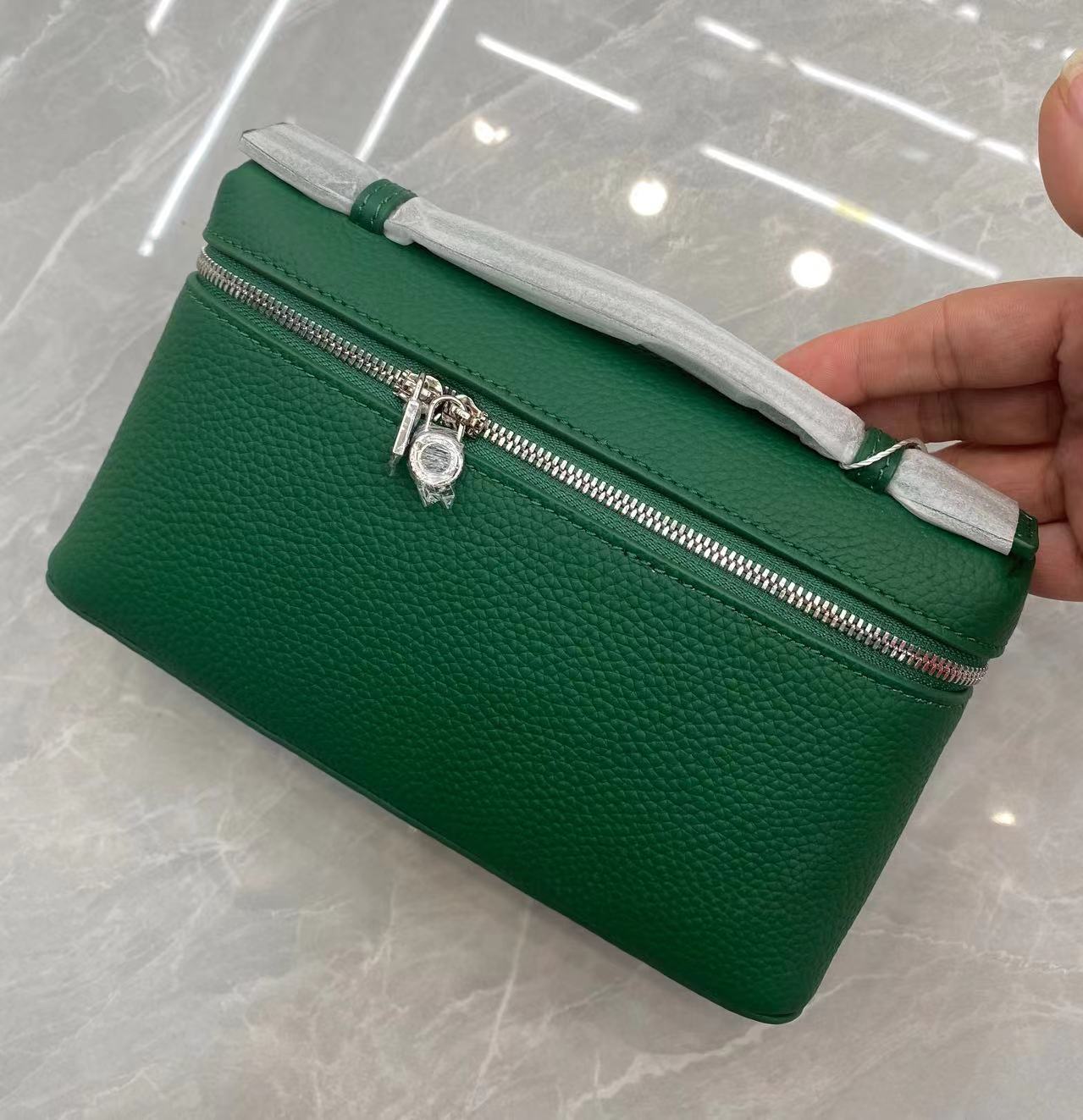 Layer Cowhide Lunch Box Portable Niche Crossbody Bags