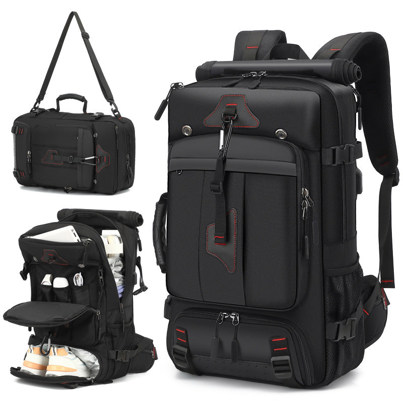 Men's Super Large Capacity Scalable Boarding Backpacks