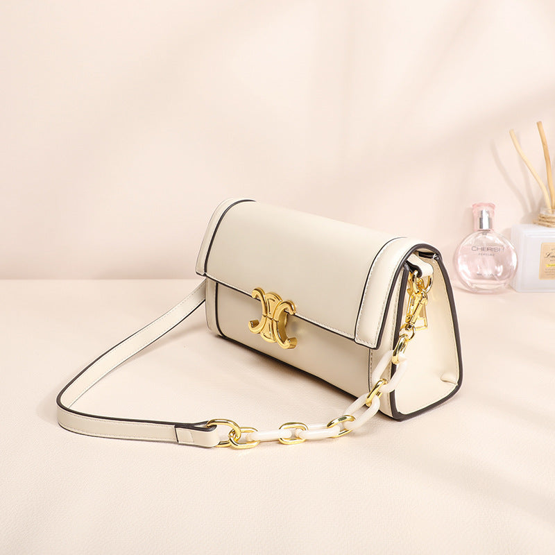 Women's Fashion French Texture Underarm Simple Baguette Shoulder Bags