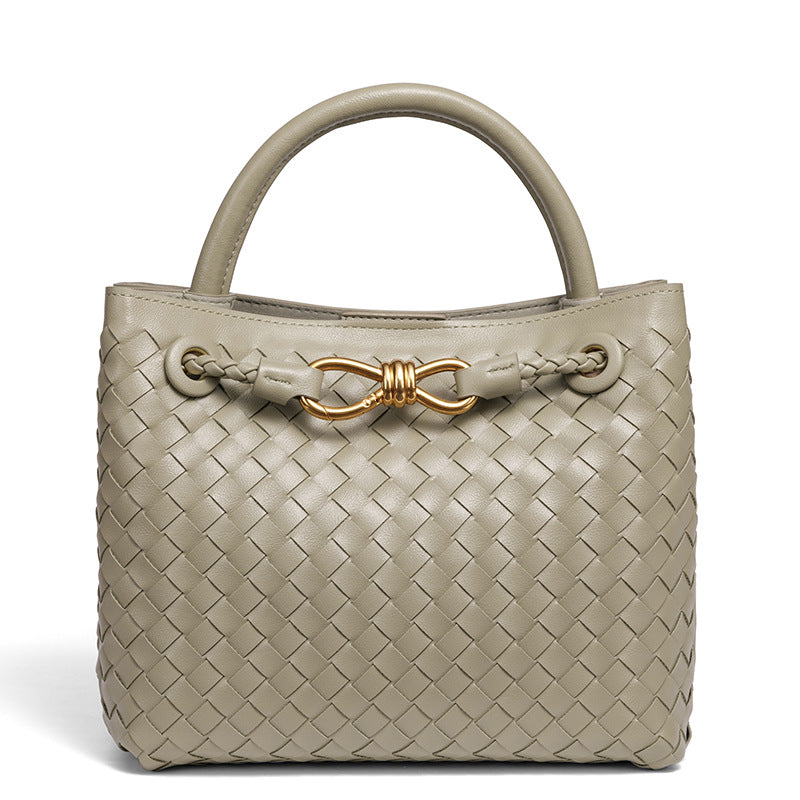 Women's Hand-woven Light Luxury Grid Butterfly Decorative Handbags