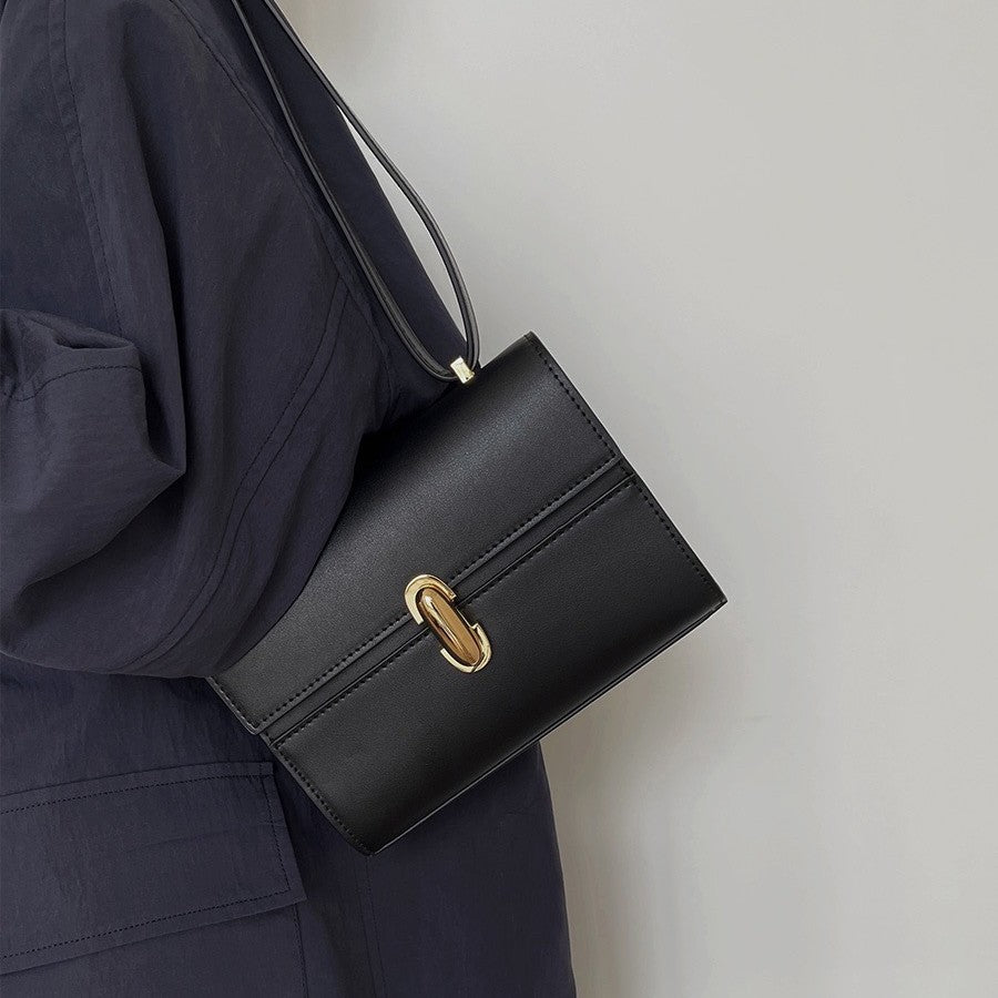 Niche Advanced French Simplicity Cowhide Leather Crossbody Bags
