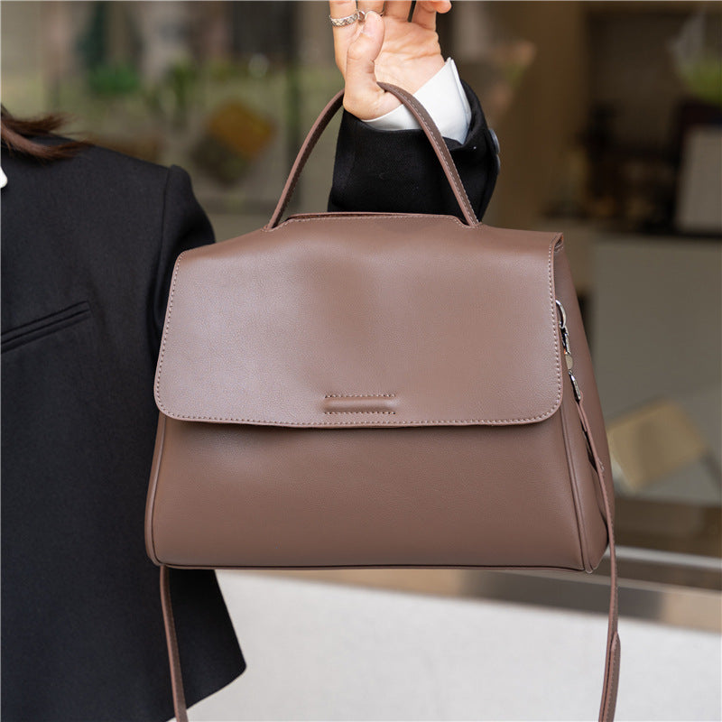 Women's Soft Cowhide Portable High-grade Leather Shoulder Bags