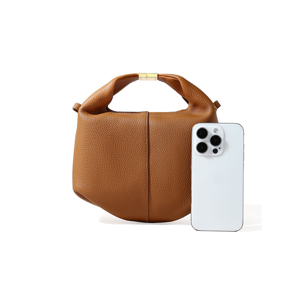 Women's Minority Genuine Leather Litchi Pattern Cowhide High-grade Crossbody Bags