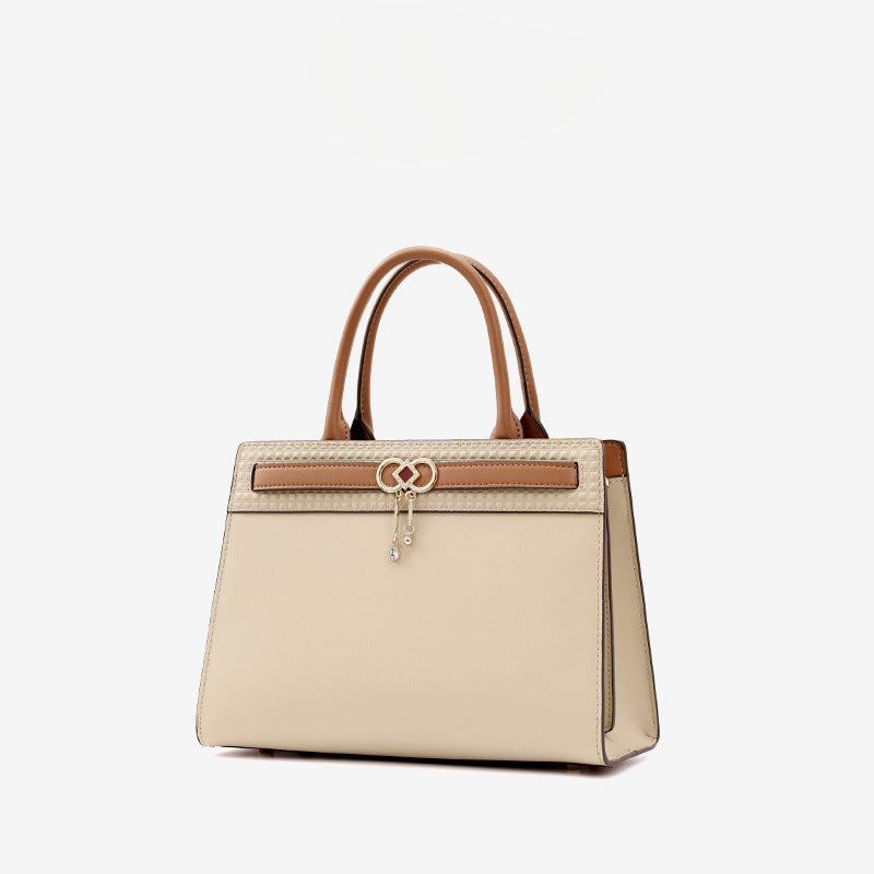 Women's Solid Color Art Design Fashion Hardware Handbags