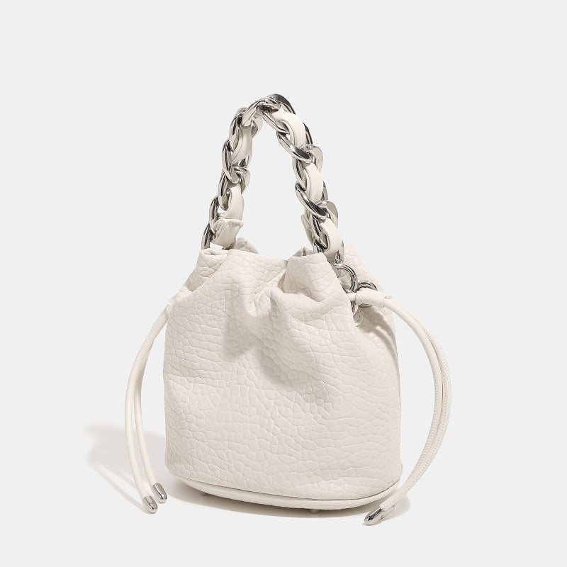 Women's Fashion Chain Lychee Pattern High-grade Niche Crossbody Bags