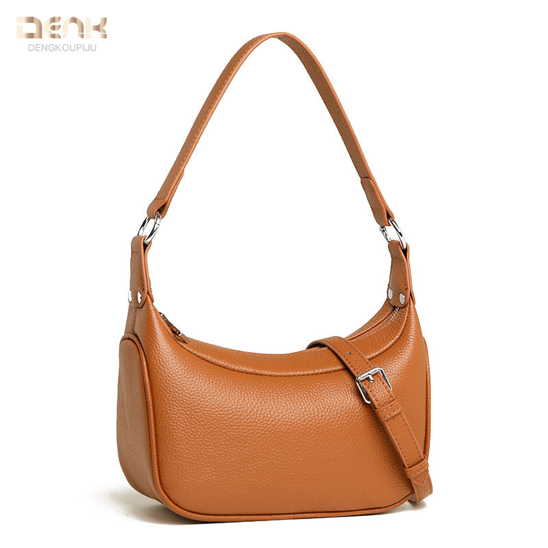 Women's Genuine Leather Niche Underarm High-grade First Shoulder Bags