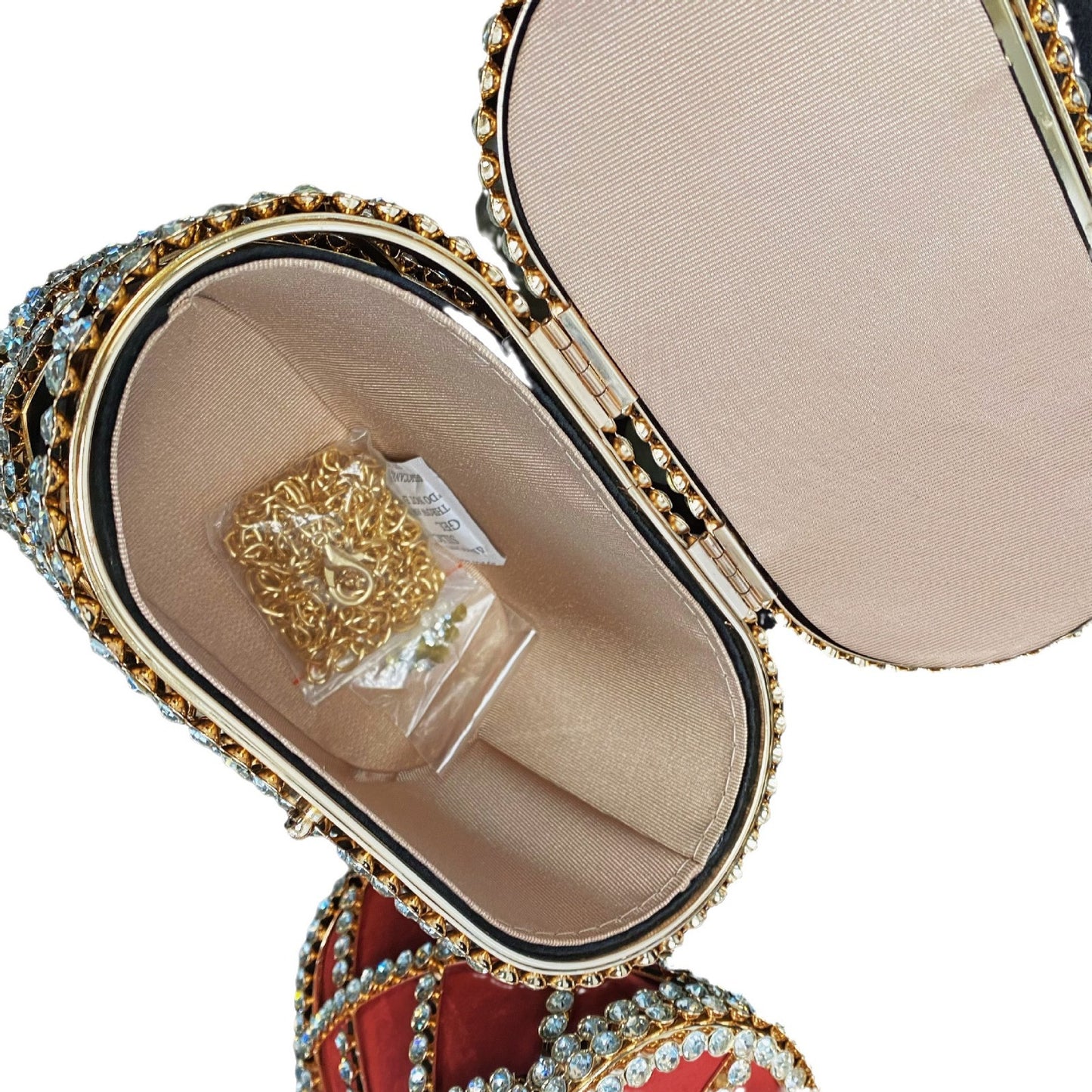 Diamond Shiny Studded Hand Pearl Crystal Dinner Rhinestone Bags