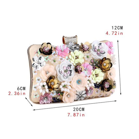 Dinner Lady's Flower Banquet Clutch Dress Evening Bags