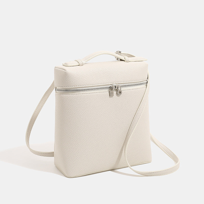 Women's Minimalist Soft Lychee Pattern Lunch Box Backpacks