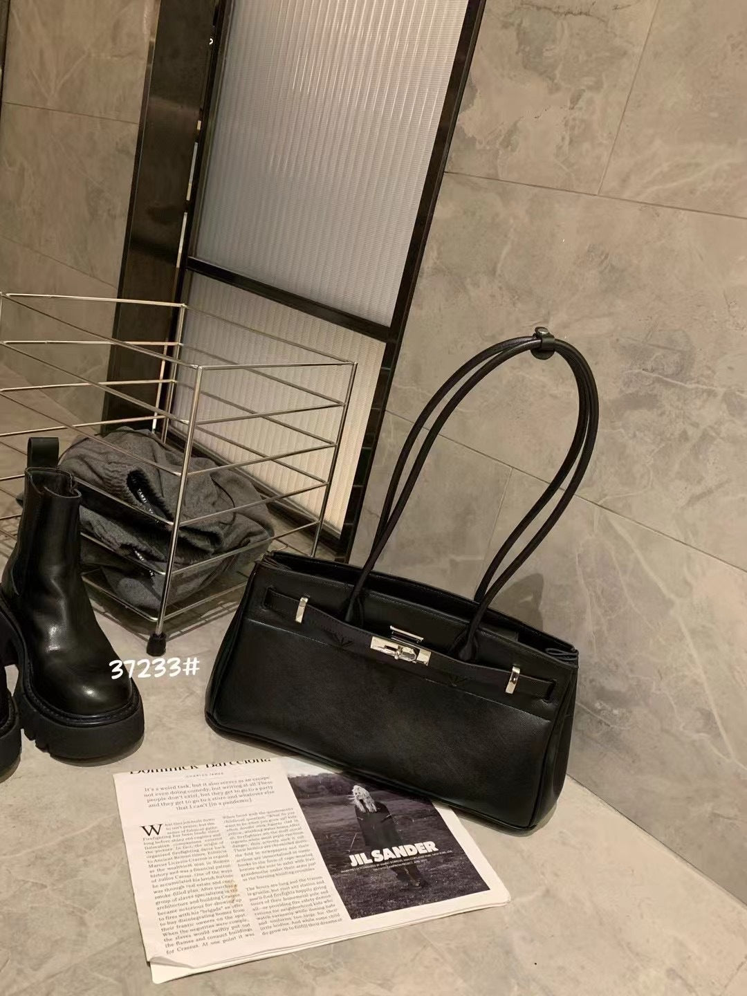 Women's Underarm Long Portable Kelly Leather Crossbody Bags