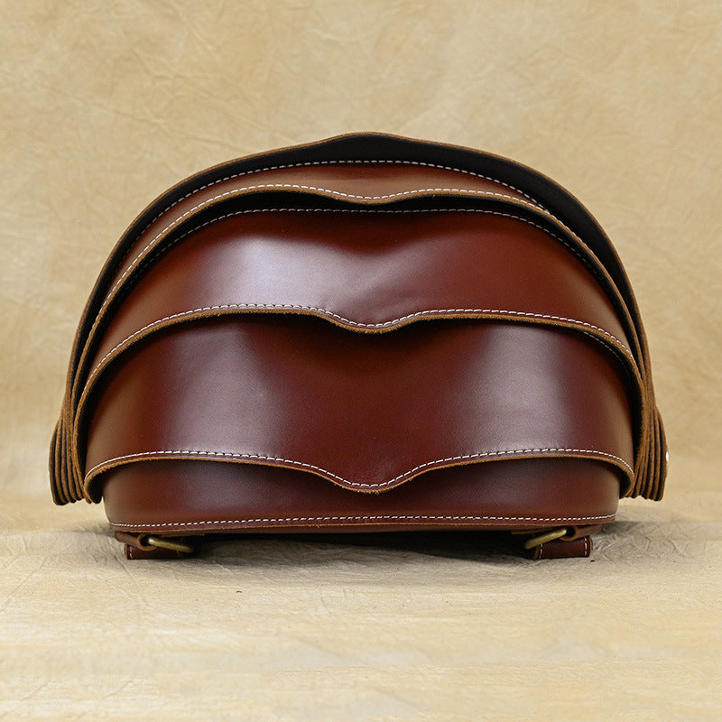 Women's Genuine Leather Fashion Personalized Beetle Unisex Backpacks