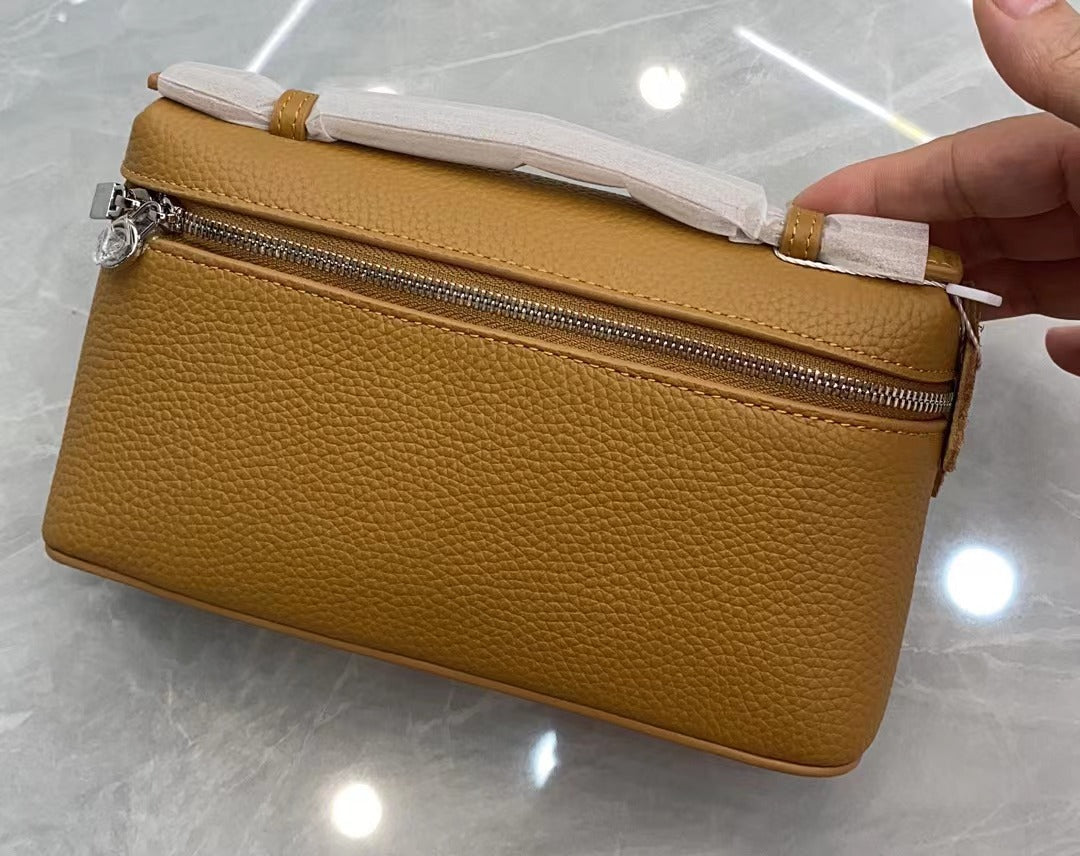 Layer Cowhide Lunch Box Portable Niche Crossbody Bags