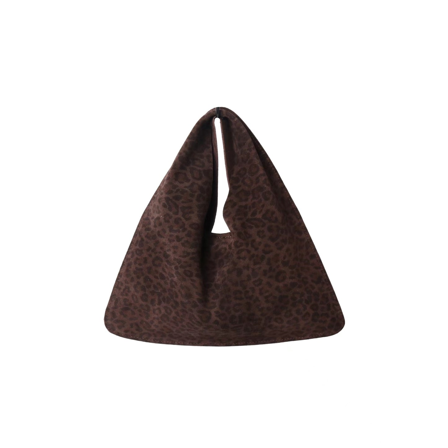 Leopard Print Cowhide Triangle Fashion Hand Handbags