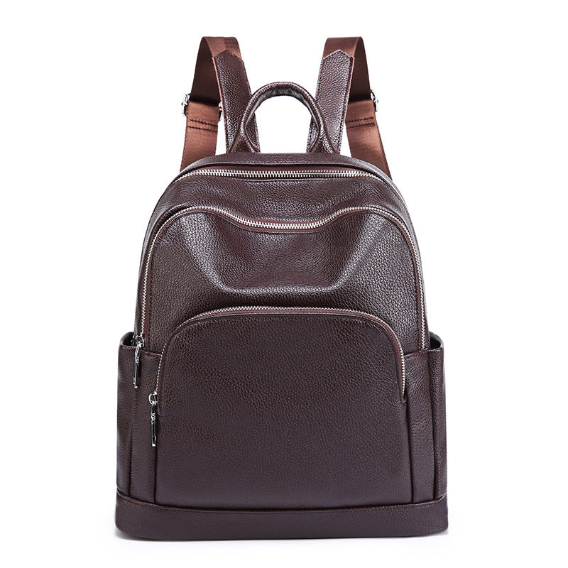 Women's Fashion Solid Color Large Capacity Trendy Backpacks