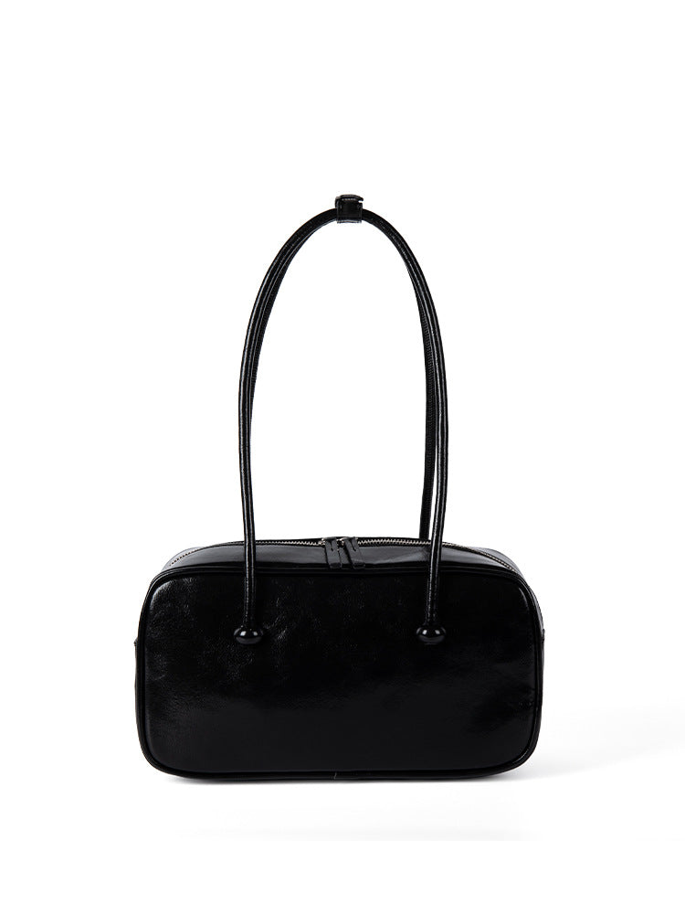 Women's Textured Korean Style High-grade Paint Surface Shoulder Bags