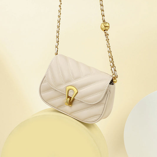 Women's Niche Chain Pouch Light Luxury Genuine Crossbody Bags