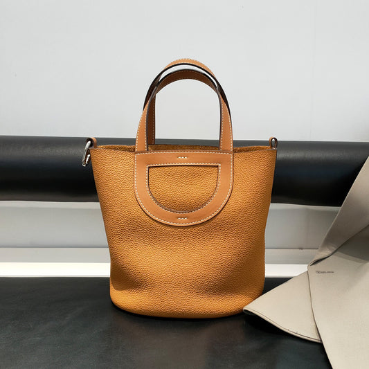 Women's Commuter Top Layer Cowhide Leather Pig Shoulder Bags