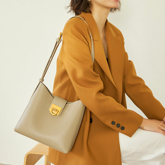 Women's Genuine Leather French Minority Trendy Fashion Shoulder Bags