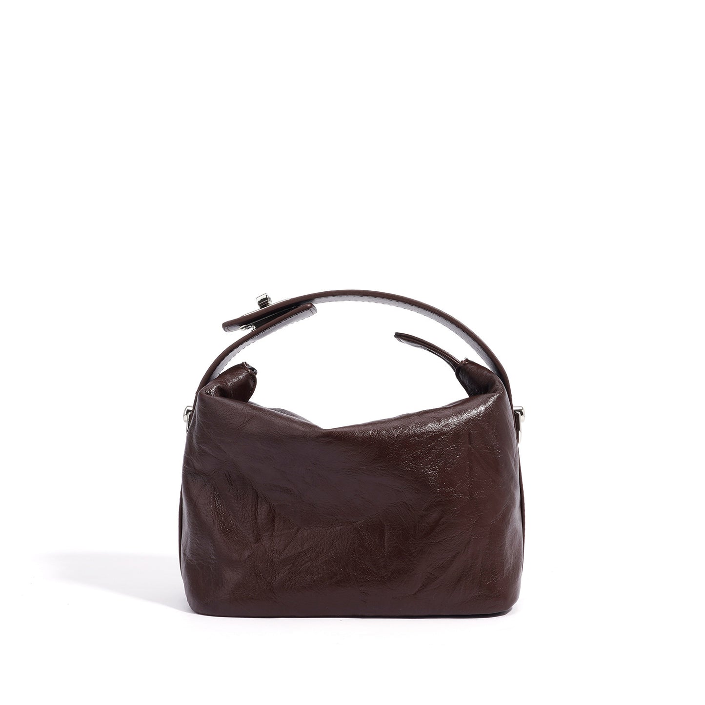 Women's Niche Leather Lunch Box Vintage Handbags