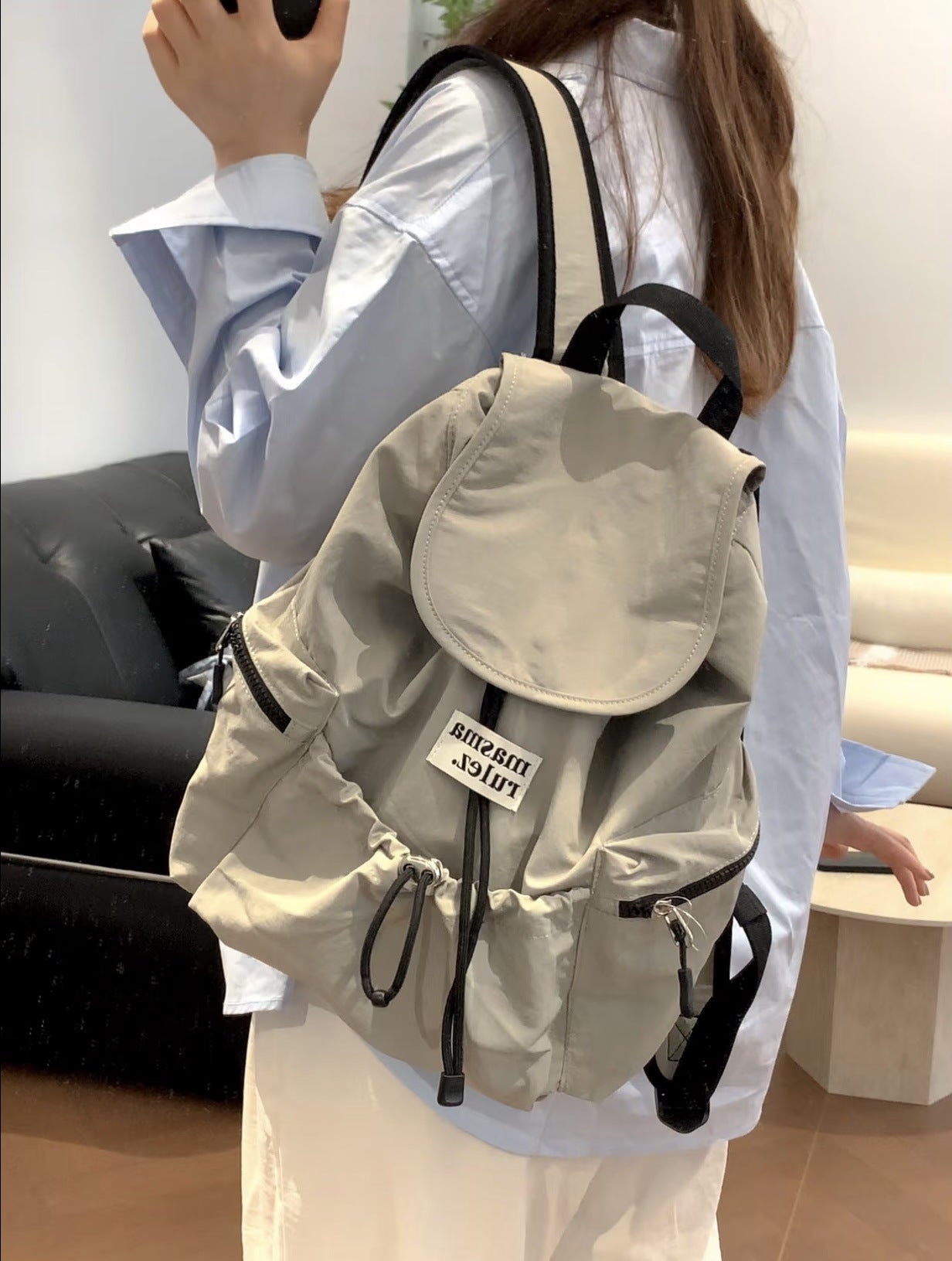 Women's & Men's & Plaid Striped Large Capacity Lightweight Backpacks